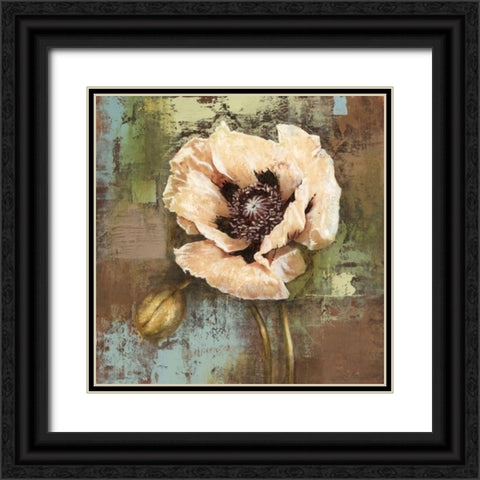 Papaver I Black Ornate Wood Framed Art Print with Double Matting by Werbelow, Selina