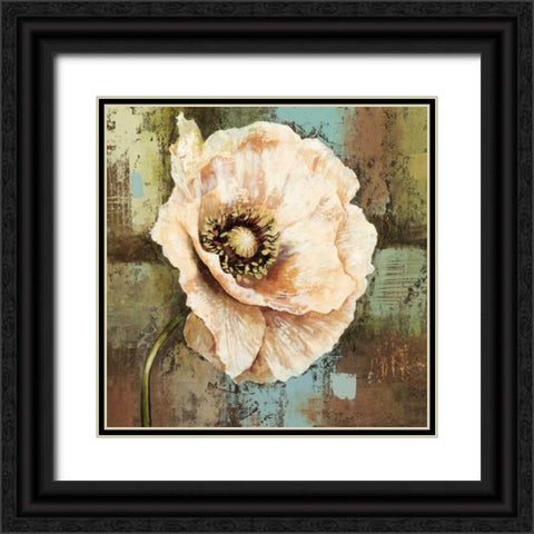Papaver II Black Ornate Wood Framed Art Print with Double Matting by Werbelow, Selina