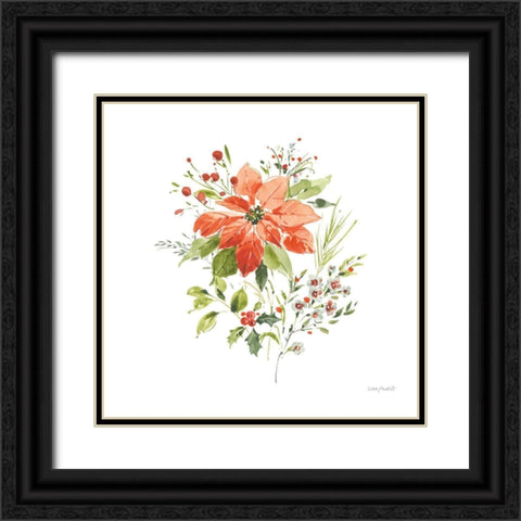 Christmas Forever V Black Ornate Wood Framed Art Print with Double Matting by Audit, Lisa