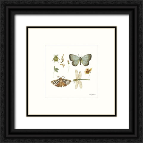 Green Fields XI Black Ornate Wood Framed Art Print with Double Matting by Audit, Lisa