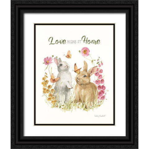 Hop on Spring VIII Black Ornate Wood Framed Art Print with Double Matting by Audit, Lisa