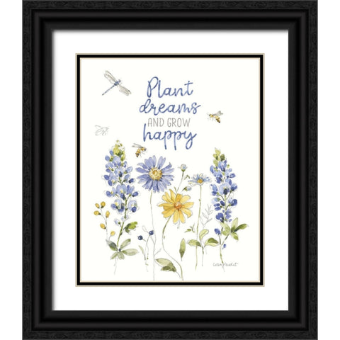 Lovely Blues VIII Black Ornate Wood Framed Art Print with Double Matting by Audit, Lisa