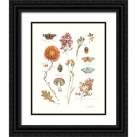 Seasons Study V Black Ornate Wood Framed Art Print with Double Matting by Audit, Lisa