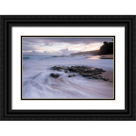 Pale Sunrise198904 Black Ornate Wood Framed Art Print with Double Matting by Head, Danny