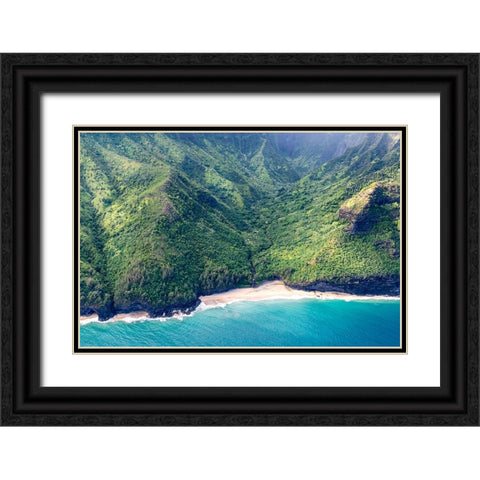 Northshore V Black Ornate Wood Framed Art Print with Double Matting by Head, Danny