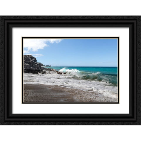 Breaking Surf VI Black Ornate Wood Framed Art Print with Double Matting by Head, Danny
