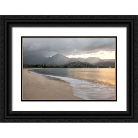 Rain Making Black Ornate Wood Framed Art Print with Double Matting by Head, Danny