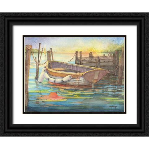 Dumpy Dory Black Ornate Wood Framed Art Print with Double Matting by Rizzo, Gene