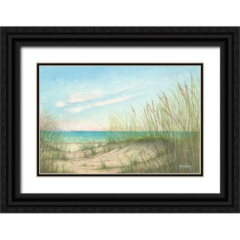 Wild Dunes Black Ornate Wood Framed Art Print with Double Matting by Rizzo, Gene