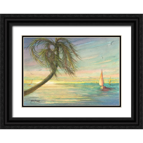 Wild And Windy Black Ornate Wood Framed Art Print with Double Matting by Rizzo, Gene