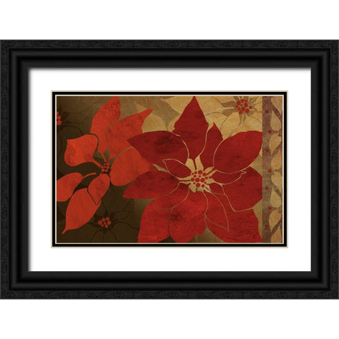 Nuit de Noel II Black Ornate Wood Framed Art Print with Double Matting by Art Licensing Studio