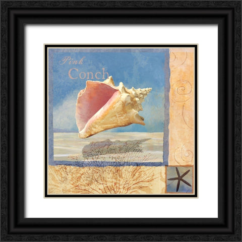 Ocean Beauties II Black Ornate Wood Framed Art Print with Double Matting by Art Licensing Studio