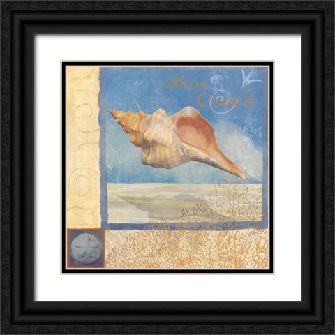 Ocean Beauties III Black Ornate Wood Framed Art Print with Double Matting by Art Licensing Studio