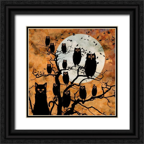 All Hallows Eve III Black Ornate Wood Framed Art Print with Double Matting by Art Licensing Studio