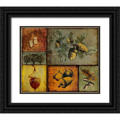Pines and Oak II Black Ornate Wood Framed Art Print with Double Matting by Art Licensing Studio