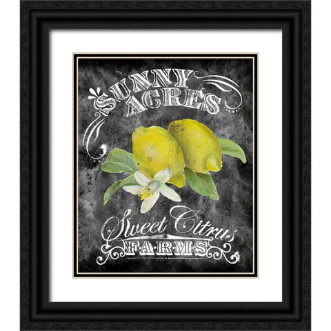 Sunny Acres Black Ornate Wood Framed Art Print with Double Matting by Art Licensing Studio