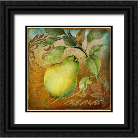 From The Grove Pear Black Ornate Wood Framed Art Print with Double Matting by Art Licensing Studio