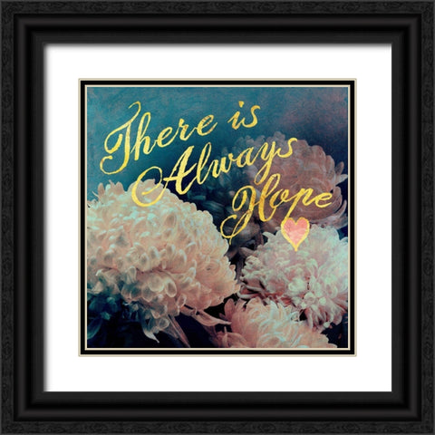 Flowersay 3 Black Ornate Wood Framed Art Print with Double Matting by Art Licensing Studio