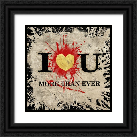 Heart of Gold III Black Ornate Wood Framed Art Print with Double Matting by Art Licensing Studio