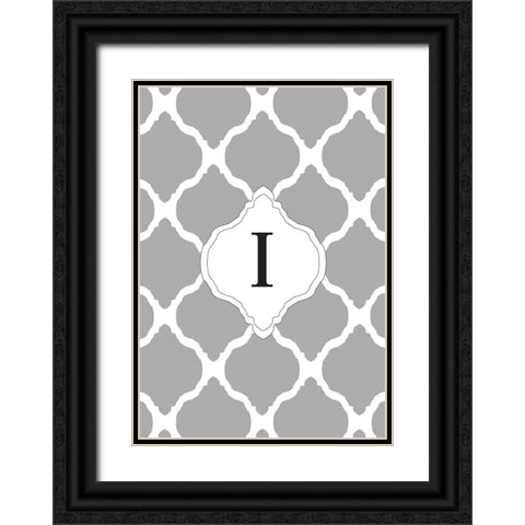 I Black Ornate Wood Framed Art Print with Double Matting by Art Licensing Studio
