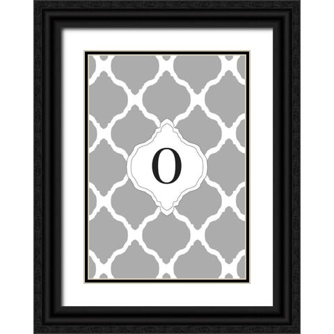 O Black Ornate Wood Framed Art Print with Double Matting by Art Licensing Studio