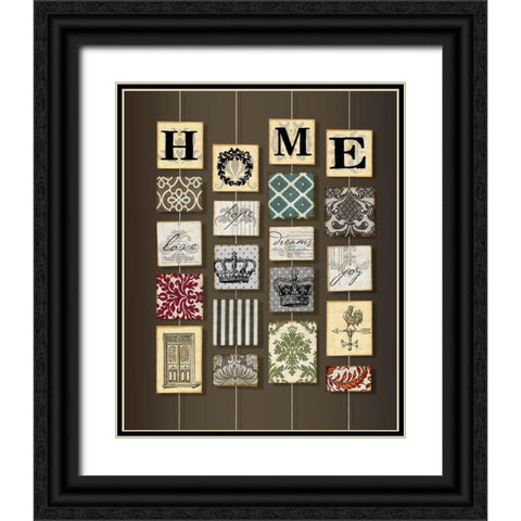 Home on strings Black Ornate Wood Framed Art Print with Double Matting by Art Licensing Studio