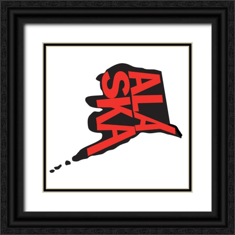 Alaska Black Ornate Wood Framed Art Print with Double Matting by Art Licensing Studio