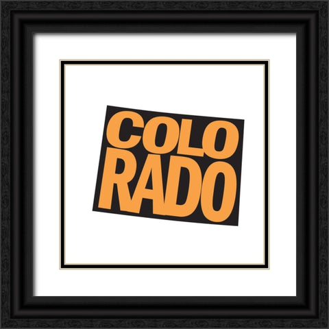 Colorado Black Ornate Wood Framed Art Print with Double Matting by Art Licensing Studio