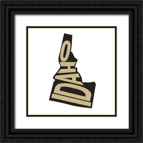Idaho Black Ornate Wood Framed Art Print with Double Matting by Art Licensing Studio