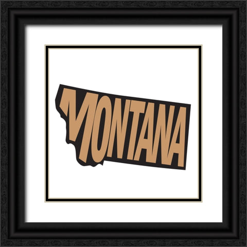 Montana Black Ornate Wood Framed Art Print with Double Matting by Art Licensing Studio