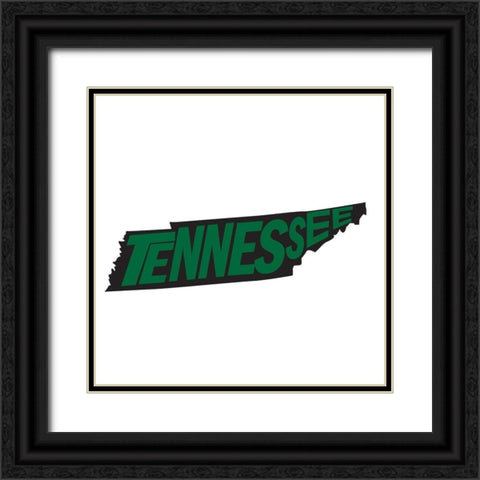 Tennessee Black Ornate Wood Framed Art Print with Double Matting by Art Licensing Studio