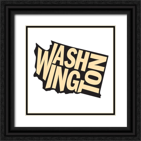 Washington Black Ornate Wood Framed Art Print with Double Matting by Art Licensing Studio