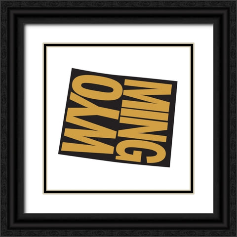 Wyoming Black Ornate Wood Framed Art Print with Double Matting by Art Licensing Studio