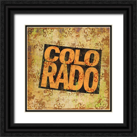 Colorado Black Ornate Wood Framed Art Print with Double Matting by Art Licensing Studio