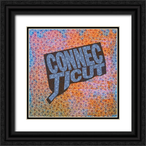 Connecticut Black Ornate Wood Framed Art Print with Double Matting by Art Licensing Studio