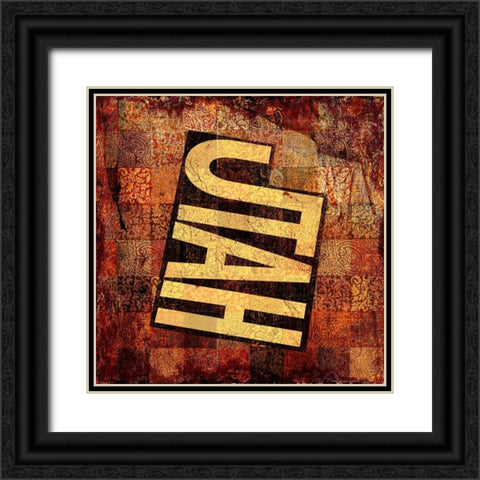 Utah Black Ornate Wood Framed Art Print with Double Matting by Art Licensing Studio