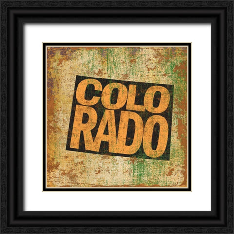 Colorado Black Ornate Wood Framed Art Print with Double Matting by Art Licensing Studio