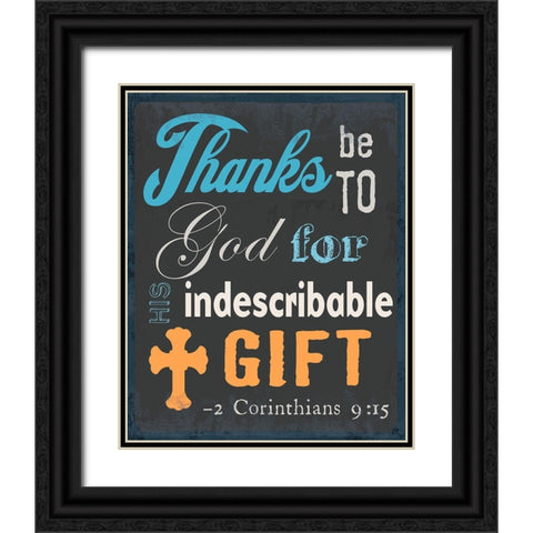 The Gift 2 Black Ornate Wood Framed Art Print with Double Matting by Art Licensing Studio