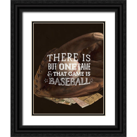 There is One Game  Black Ornate Wood Framed Art Print with Double Matting by Art Licensing Studio