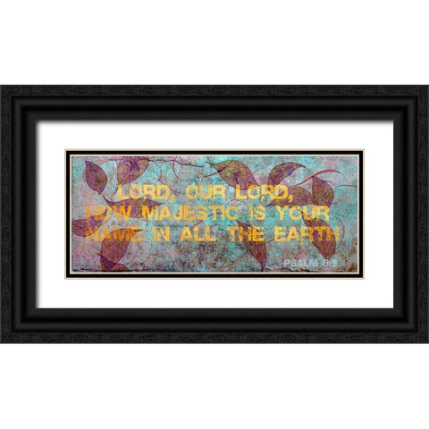 Earth Psalm II Black Ornate Wood Framed Art Print with Double Matting by Art Licensing Studio