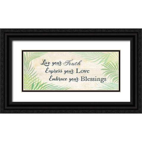 Embrace your Blessings Black Ornate Wood Framed Art Print with Double Matting by Art Licensing Studio