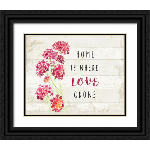 Home Love Black Ornate Wood Framed Art Print with Double Matting by Art Licensing Studio