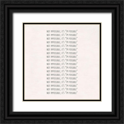 Possible Black Ornate Wood Framed Art Print with Double Matting by Art Licensing Studio