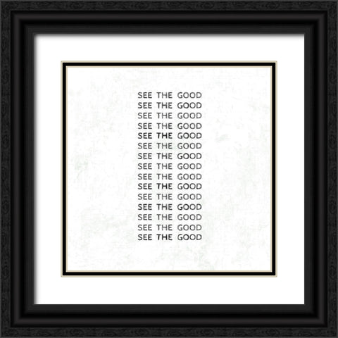 See Good Black Ornate Wood Framed Art Print with Double Matting by Art Licensing Studio