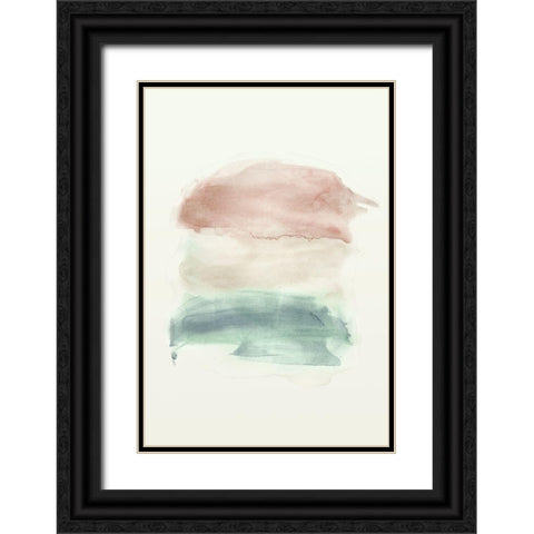 Water flow 1 Black Ornate Wood Framed Art Print with Double Matting by Art Licensing Studio