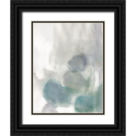 Water Rock 1 Black Ornate Wood Framed Art Print with Double Matting by Art Licensing Studio