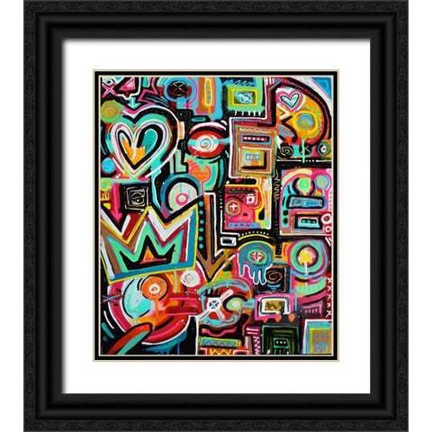 Magnetic Fields Black Ornate Wood Framed Art Print with Double Matting by Mcilwaine, Alloyius