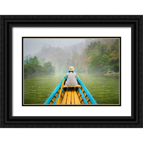 Destiny Thailand - 127 Black Ornate Wood Framed Art Print with Double Matting by Heine, Ben