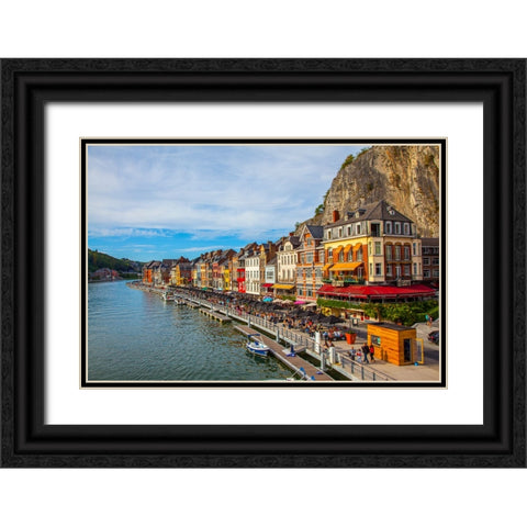 Dinant 2 Black Ornate Wood Framed Art Print with Double Matting by Heine, Ben