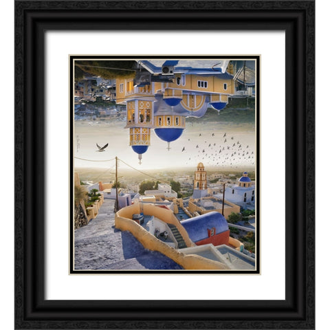 Double Landscape Black Ornate Wood Framed Art Print with Double Matting by Heine, Ben